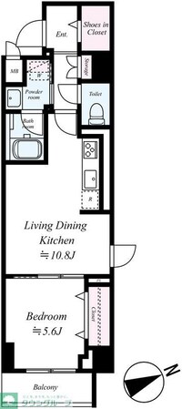 ヴェルデ若葉の物件間取画像